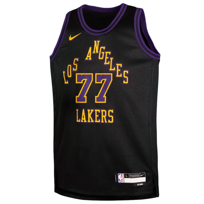 Los Angeles Lakers Luka Dončić 2025/26 Swingman City Edition Jersey - Black