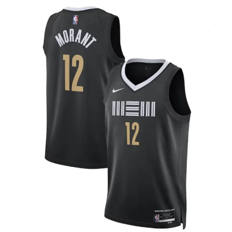 Ja Morant. Memphis Grizzlies. 2023/24 City. Black