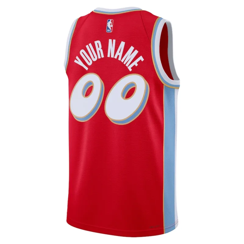 Memphis Grizzlies 2024/25 Personalizzato, Edizione Città, Rosso