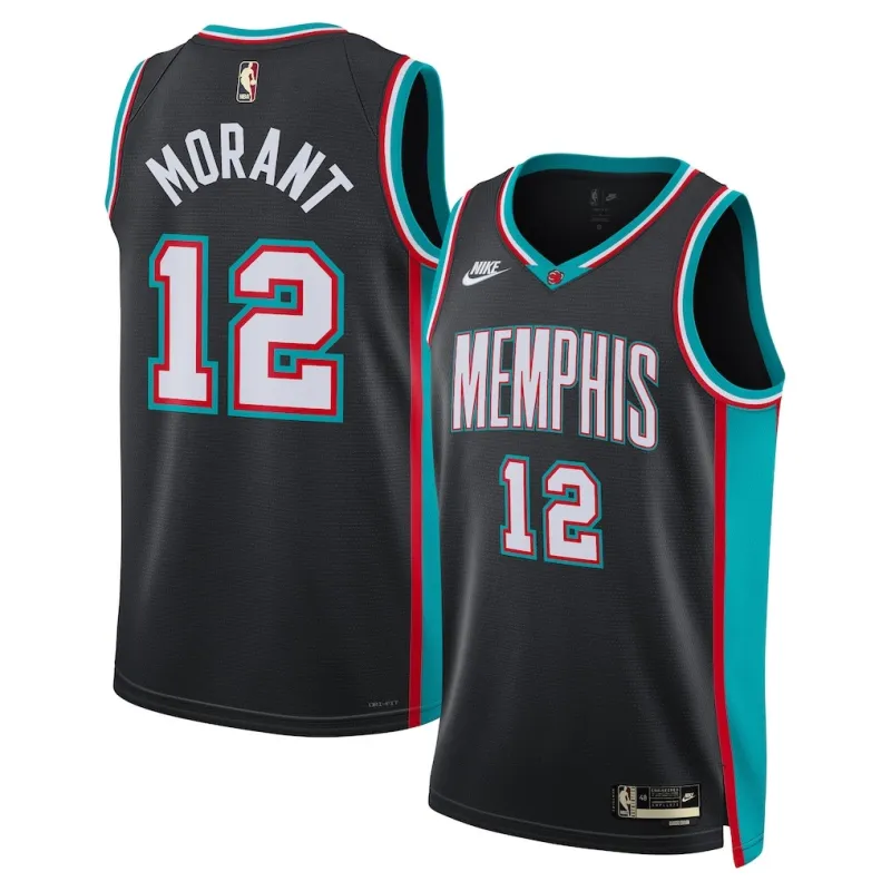 Memphis Grizzlies Ja Morant Swingman Jersey - Classic Edition - Black