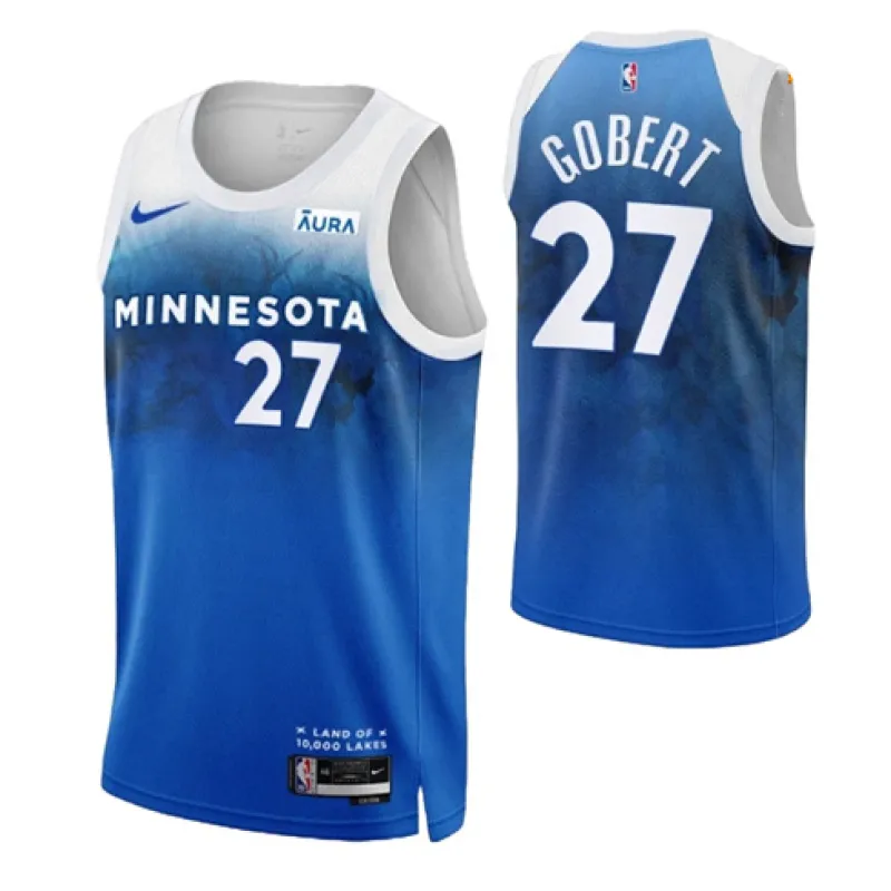 Rudy Gobert, Minnesota Timberwolves, City - Edition 2023/24, Blau
