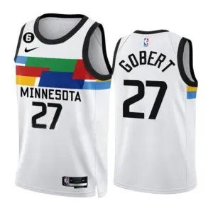 Rudy Gobert, Minnesota Timberwolves, 2022/23 City Edition, White