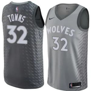 Karl - Anthony Towns, Minnesota Timberwolves, City Edition, Gray
