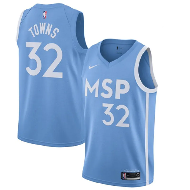 Karl - Anthony Towns, Minnesota Timberwolves, edizione città 2019/20, Blu