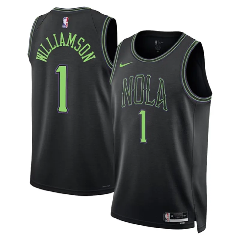 Zion Williamson. New Orleans Pelicans. Edizione City 2023/24. Nero