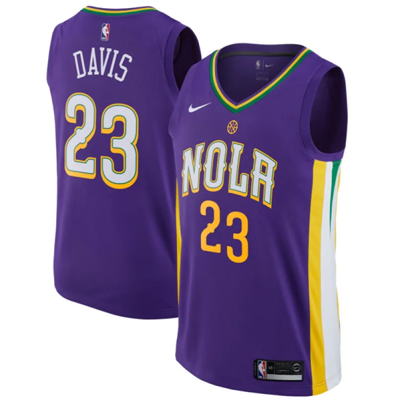 Anthony Davis. New Orleans Pelicans. City-Edition. Lila