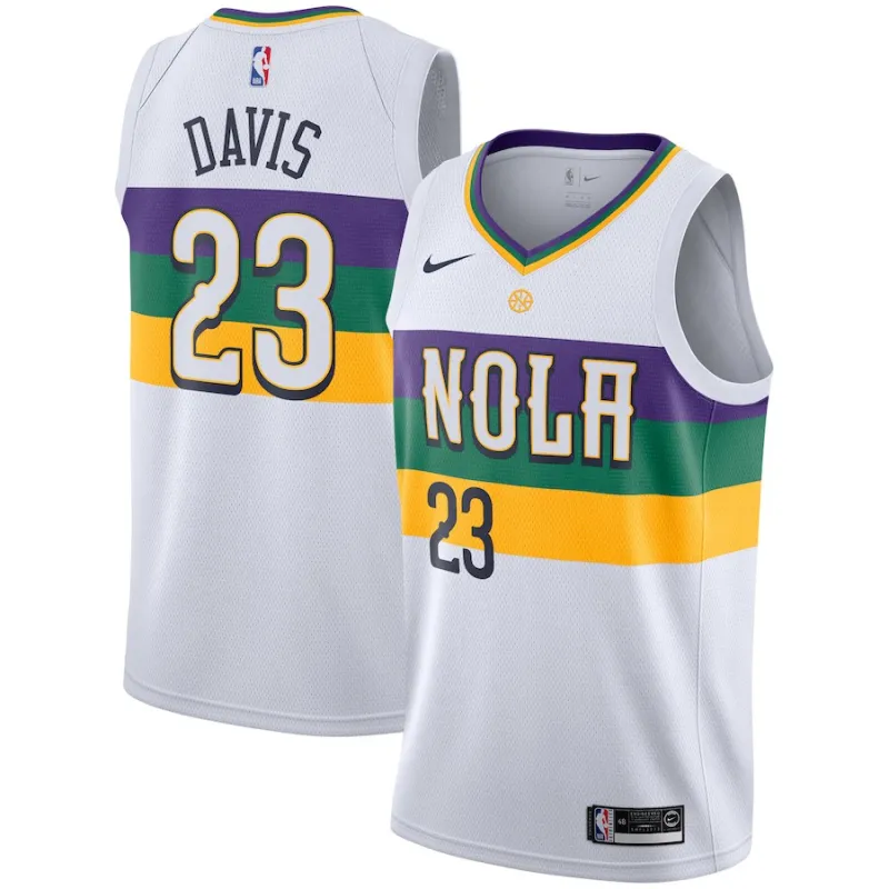 Anthony Davis. New Orleans Pelicans. City Edition 2018/19. Weiß