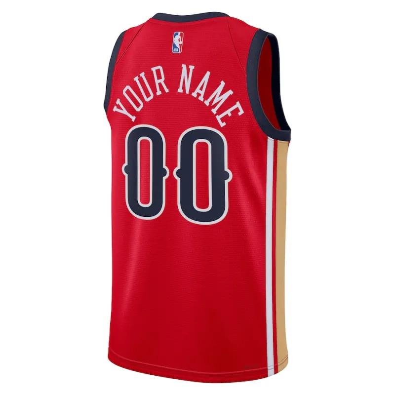 New Orleans Pelicans, Maillot personnalisé, Édition Statement, Rouge
