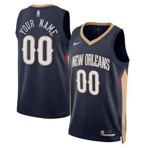 New Orleans Pelicans, 2022/23 Custom Jersey, Icon Edition, Navy Blue