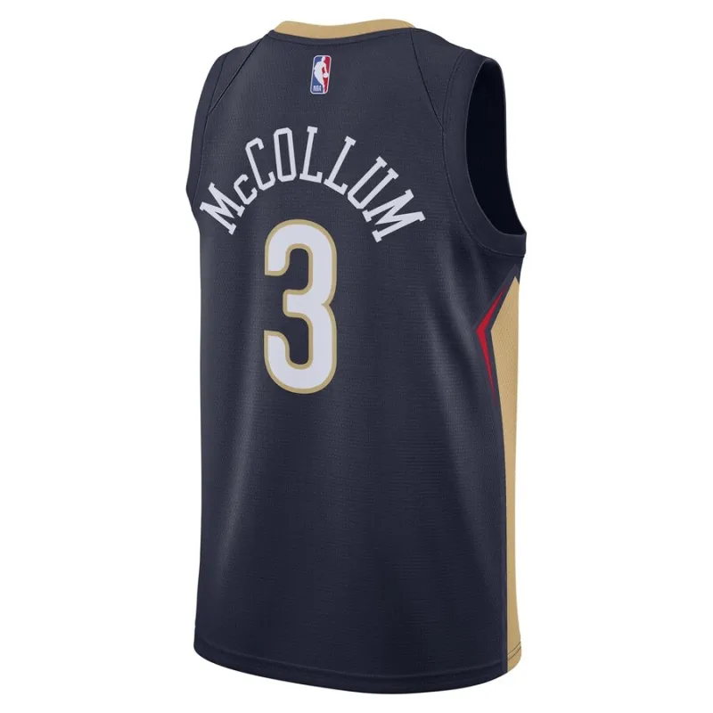 CJ McCollum, New Orleans Pelicans, Icon Edition, Navy Blue