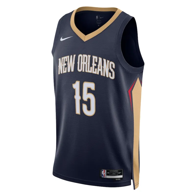 Jose Alvarado, New Orleans Pelicans, Icon Edition, Navy Blue