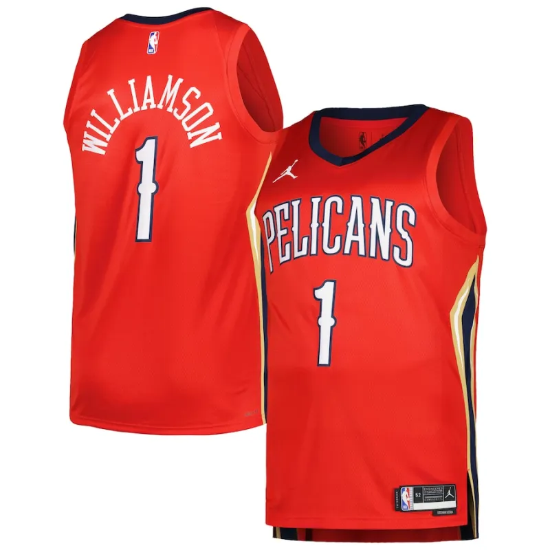 Zion Williamson, New Orleans Pelicans, Statement Edition, Red