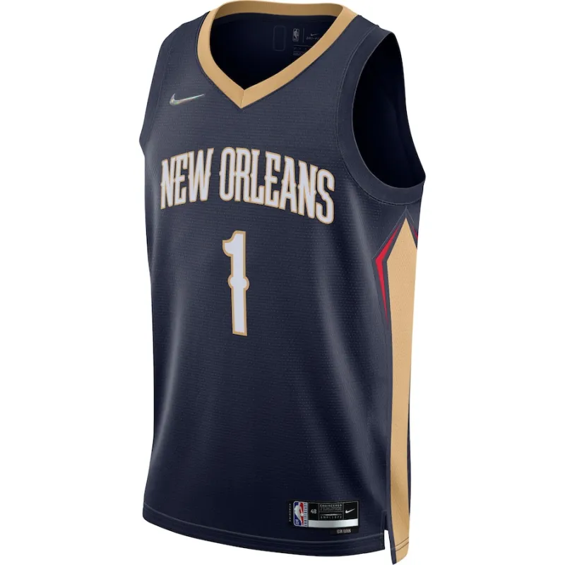 Zion Williamson, New Orleans Pelicans, Icon Edition, Navy Blue