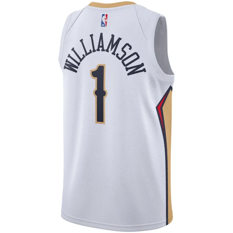 Zion Williamson, New Orleans Pelicans, Edición Asociación 2019/2020, Blanco