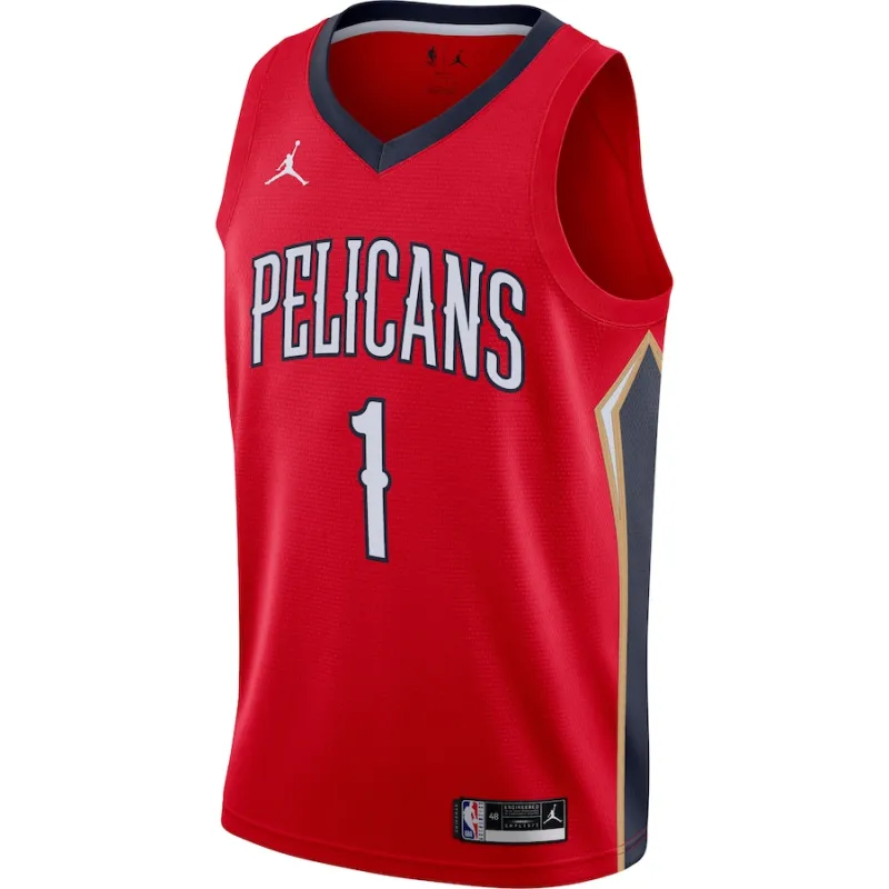 Zion Williamson, New Orleans Pelicans, 2020/21 Statement Edition, Red