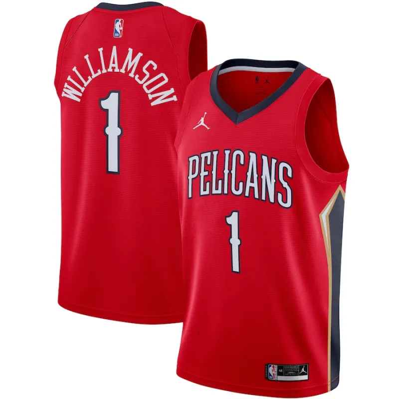 Zion Williamson, New Orleans Pelicans, 2020/21 Statement Edition, Red