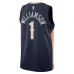 Zion Williamson, les New Orleans Pelicans, Édition Icône, Bleu marine