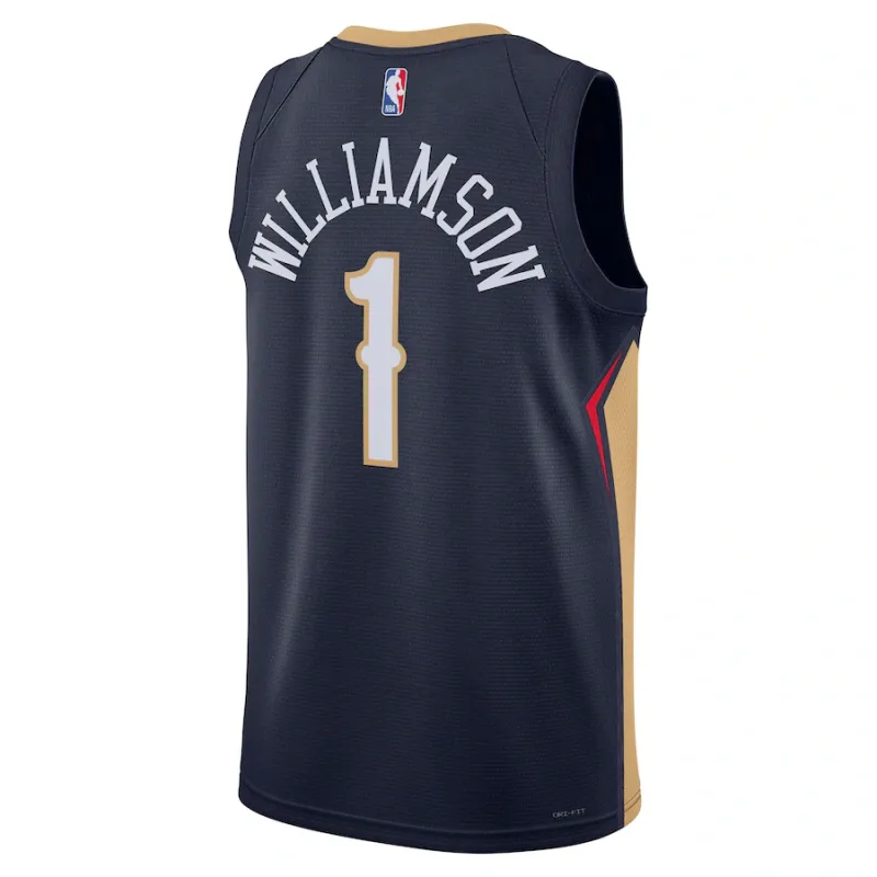 Zion Williamson, les New Orleans Pelicans, Édition Icône, Bleu marine