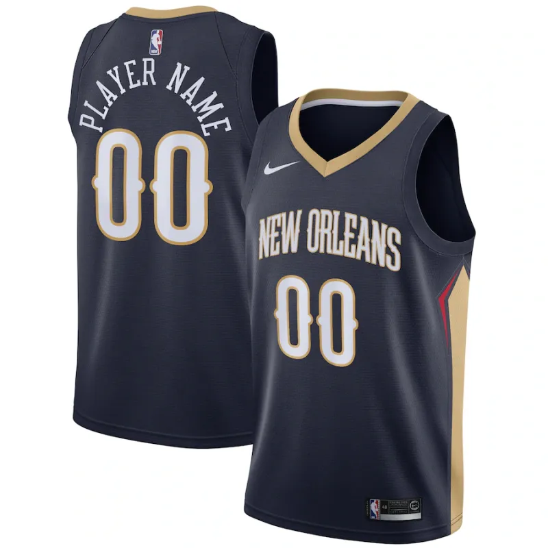 Zion Williamson, New Orleans Pelicans, Personalisiertes Trikot, Icon-Edition, Marineblau