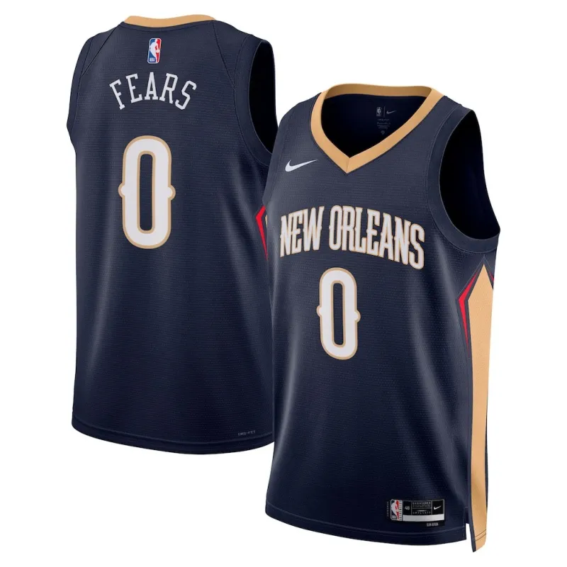 New Orleans Pelicans Jeremiah Felton Swingman Jersey - Icon Edition - Navy Blue