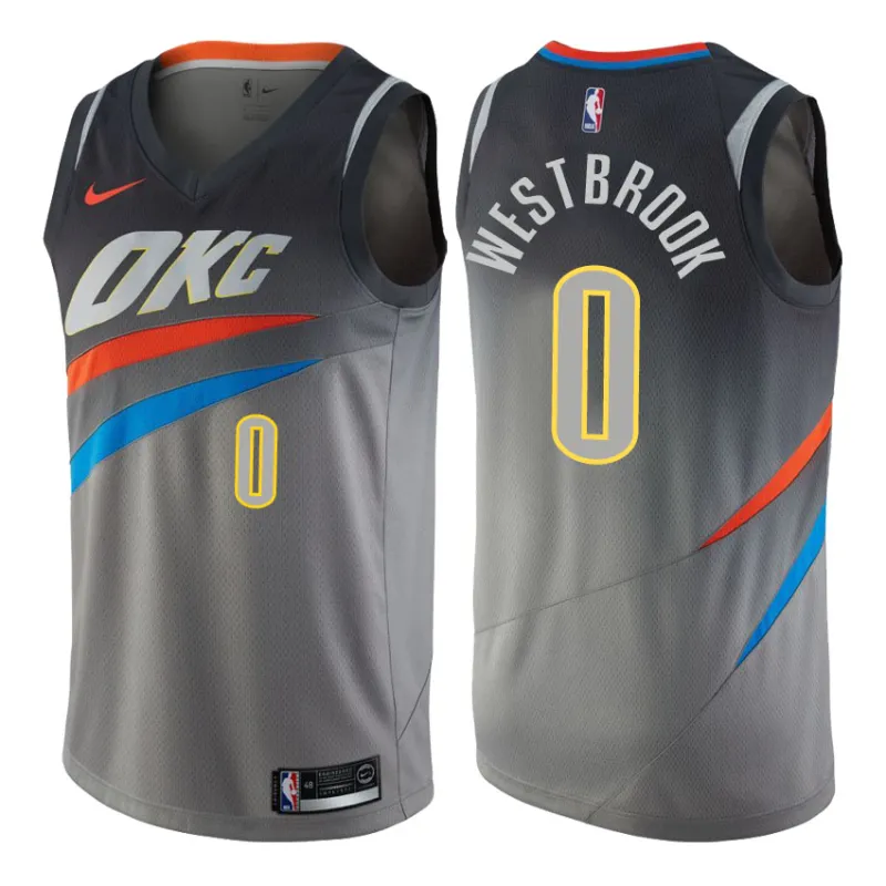 Russell Westbrook, Oklahoma City Thunder, City Edition, Grau