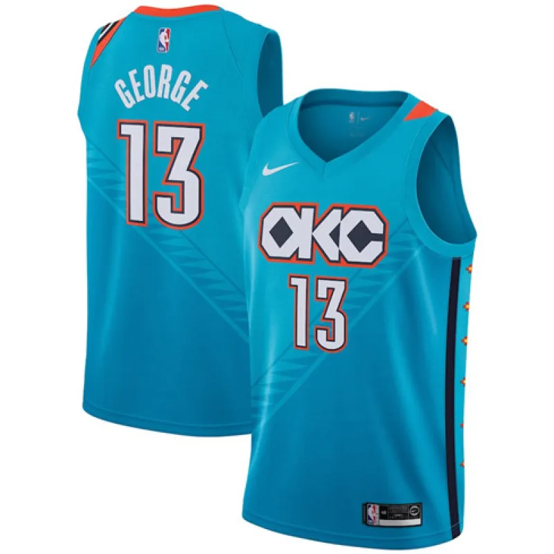Paul George, Oklahoma City Thunder, City Edition 2018/19, Blau