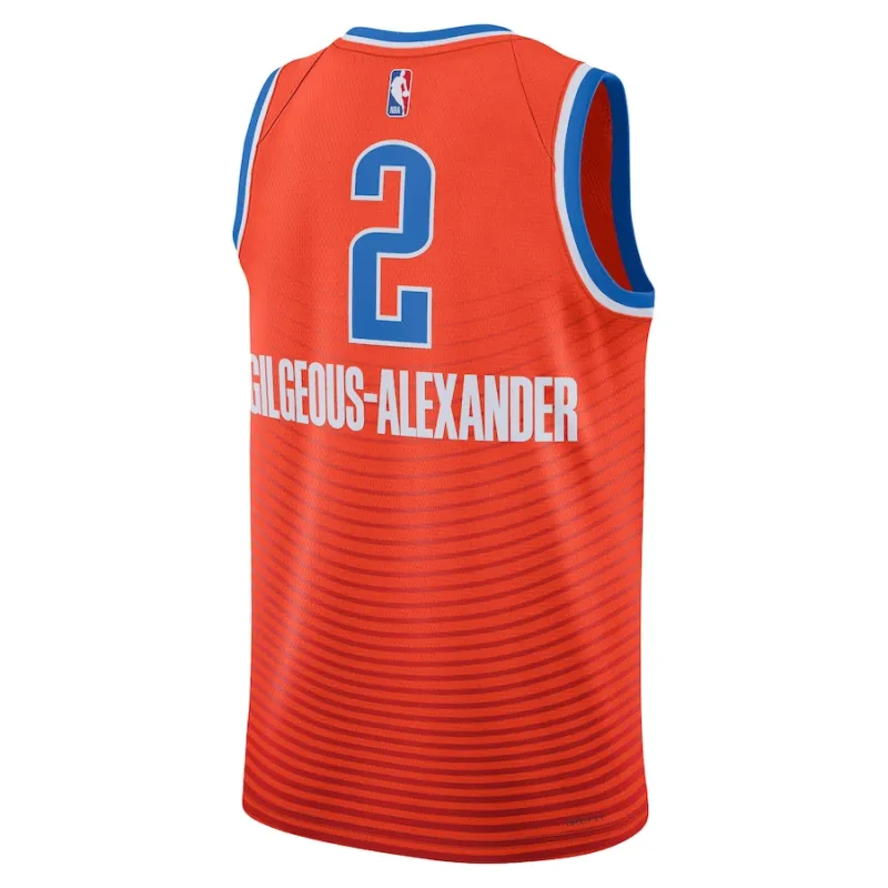 Shai Gilgeous-Alexander Oklahoma City Thunder Statement Edition, Orange