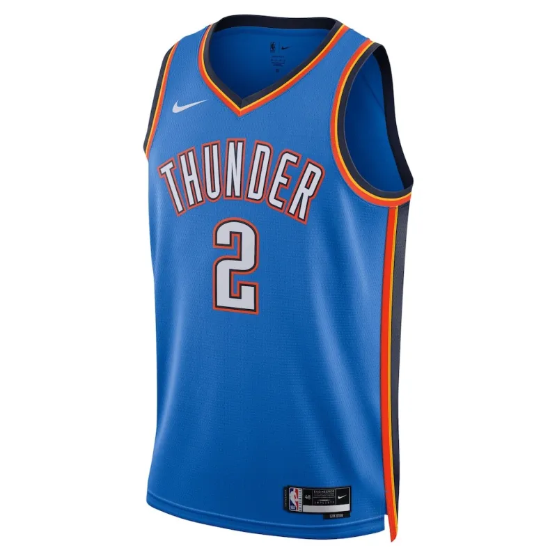 Maglia Swingman delle Finali NBA 2025 di Oklahoma City Thunder Shai Gilgeous-Alexander - Edizione Icona - Blu