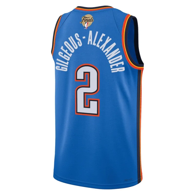 Maglia Swingman delle Finali NBA 2025 di Oklahoma City Thunder Shai Gilgeous-Alexander - Edizione Icona - Blu