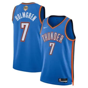 Oklahoma City Thunder Chet Holmgren 2025 NBA Finals Swingman Jersey - Icon Edition - Blue