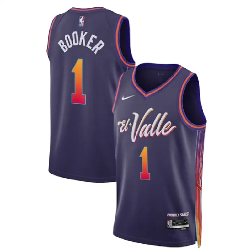 Devin Booker, Phoenix Suns edición ciudad 2023/24 púrpura