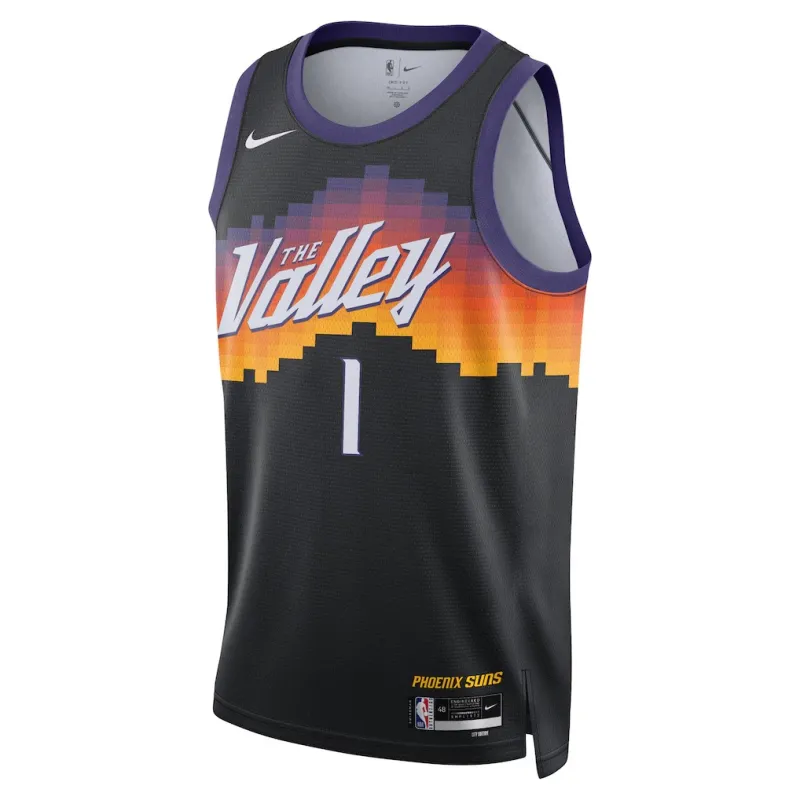 Phoenix Suns Devin Booker 2025/26 Camiseta Swingman - Edición Ciudad - Negro