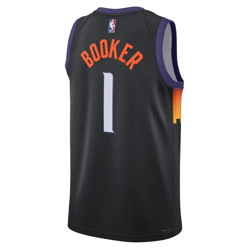 Phoenix Suns Devin Booker 2025/26 Camiseta Swingman - Edición Ciudad - Negro