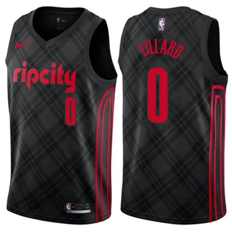 Damian Lillard, Portland Trail Blazers, City Edition, Black