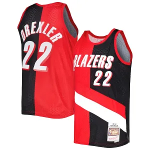 Clyde Drexler, Portland Trail Blazers, 1991/92, Red/Black