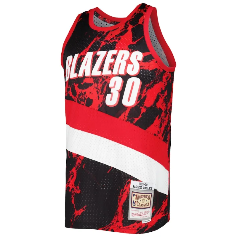 Rasheed Wallace, Portland Trail Blazers, 1999/00 Marbre Classique, Noir