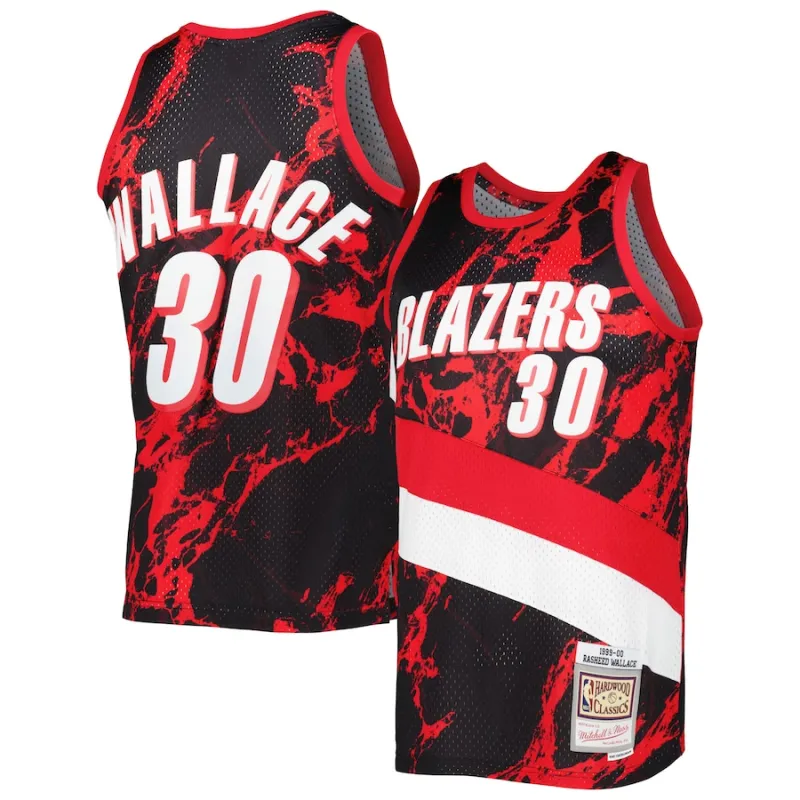 Rasheed Wallace, Portland Trail Blazers, 1999/00 Marbre Classique, Noir