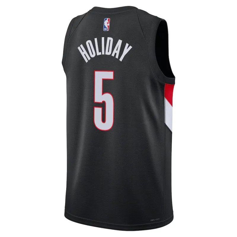 Portland Trail Blazers Jrue Holiday Swingman Jersey - Icon Edition - Black
