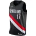 Camiseta Swingman de Portland Trail Blazers Shaedon Sharpe - Edición Icono - Negra