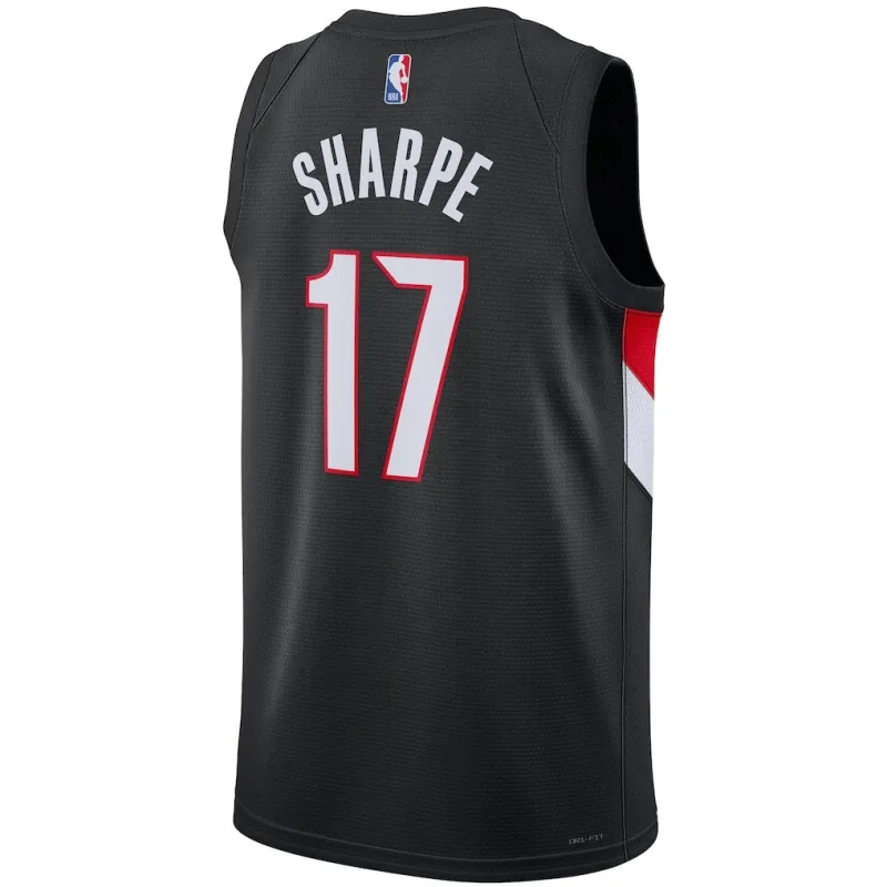 Camiseta Swingman de Portland Trail Blazers Shaedon Sharpe - Edición Icono - Negra