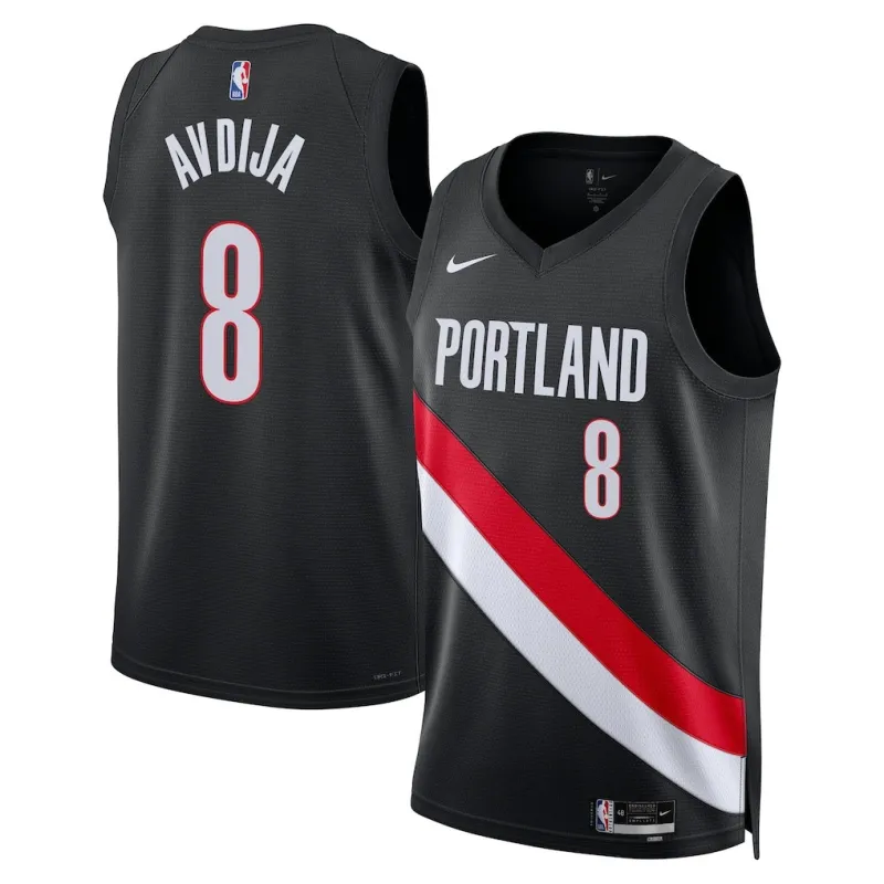 Portland Trail Blazers Deni Avdija Swingman Jersey - Icon Edition - Black