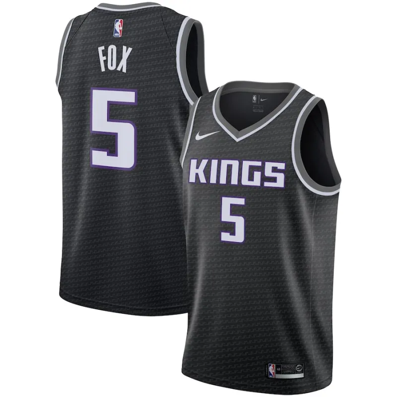 De'Aaron Fox, Sacramento Kings 2018/19 Negro