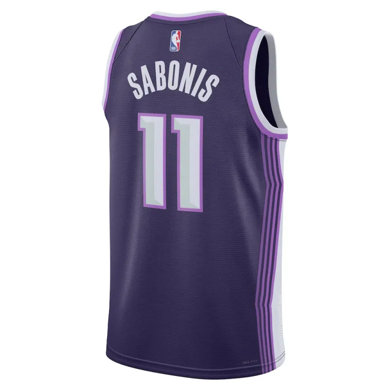 Sacramento Kings Domantas Sabonis 2025/26 Maillot Swingman Unisexe - Édition Ville - Violet