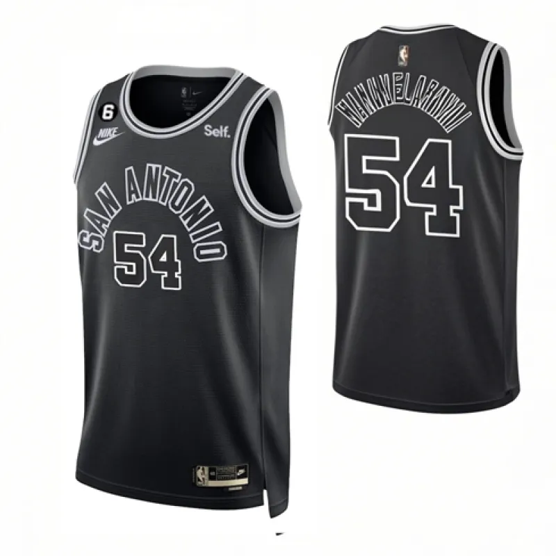 Sandro Mamukelashvili. San Antonio Spurs. 2022/23. Negro