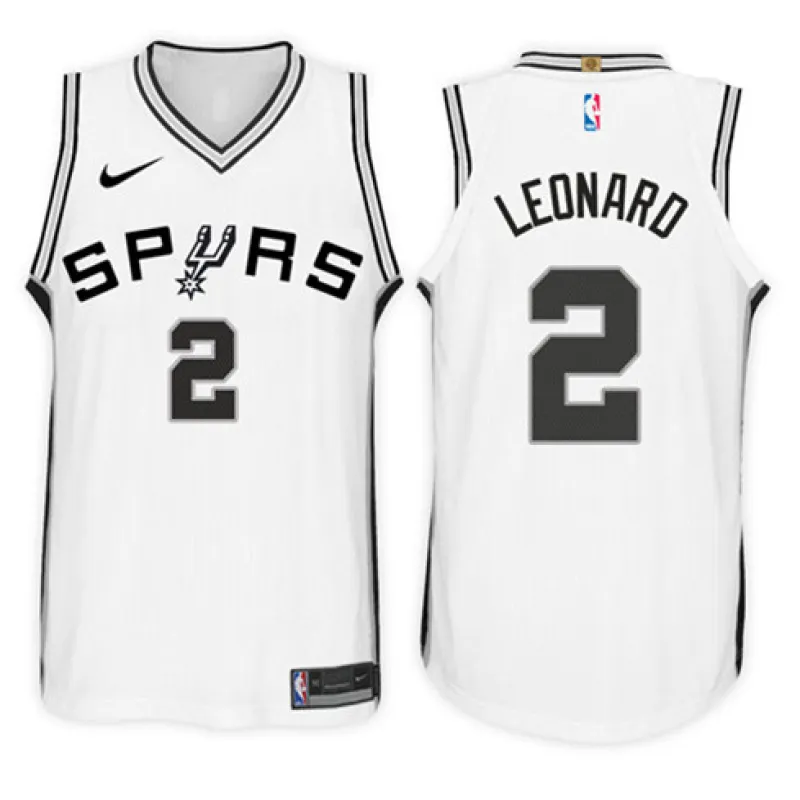 Kawhi Leonard. San Antonio Spurs. Association Edition. White