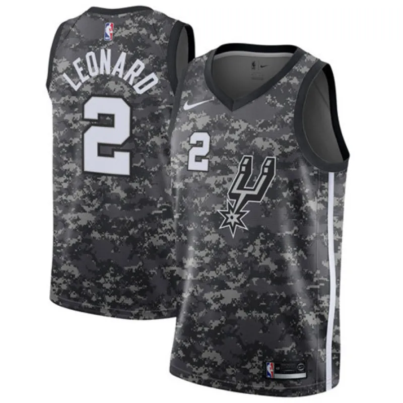 Kawhi Leonard. San Antonio Spurs. City Edition. Gray