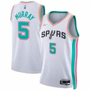 Dejounte Murray. San Antonio Spurs. 2021/22 City Edition. White