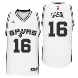 Pau Gasol. San Antonio Spurs. Blanco