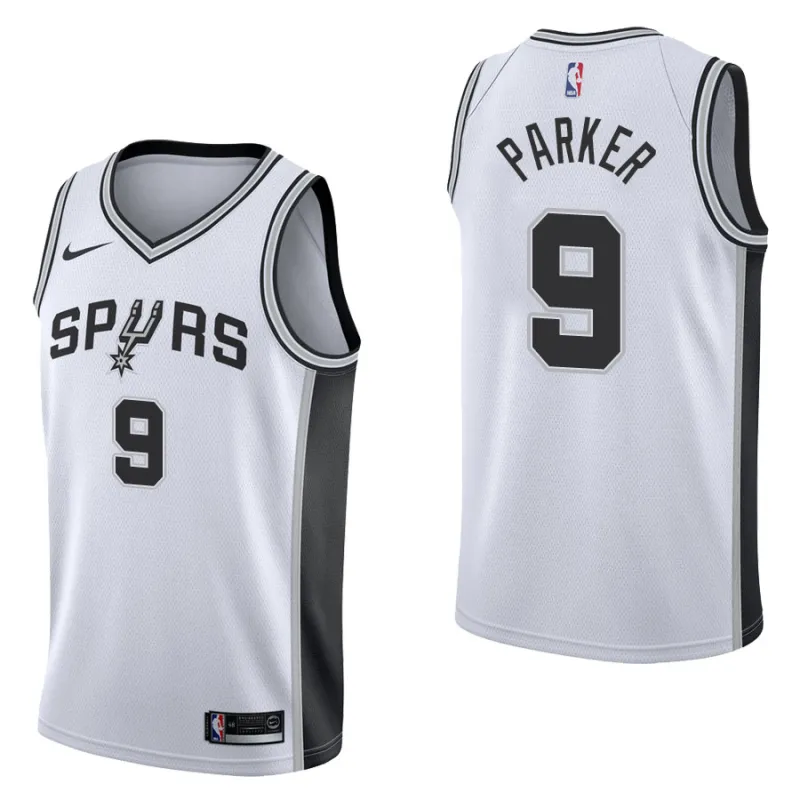 Tony Parker. San Antonio Spurs. Association Edition. White