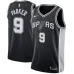 Tony Parker. San Antonio Spurs. Ikon. Schwarz